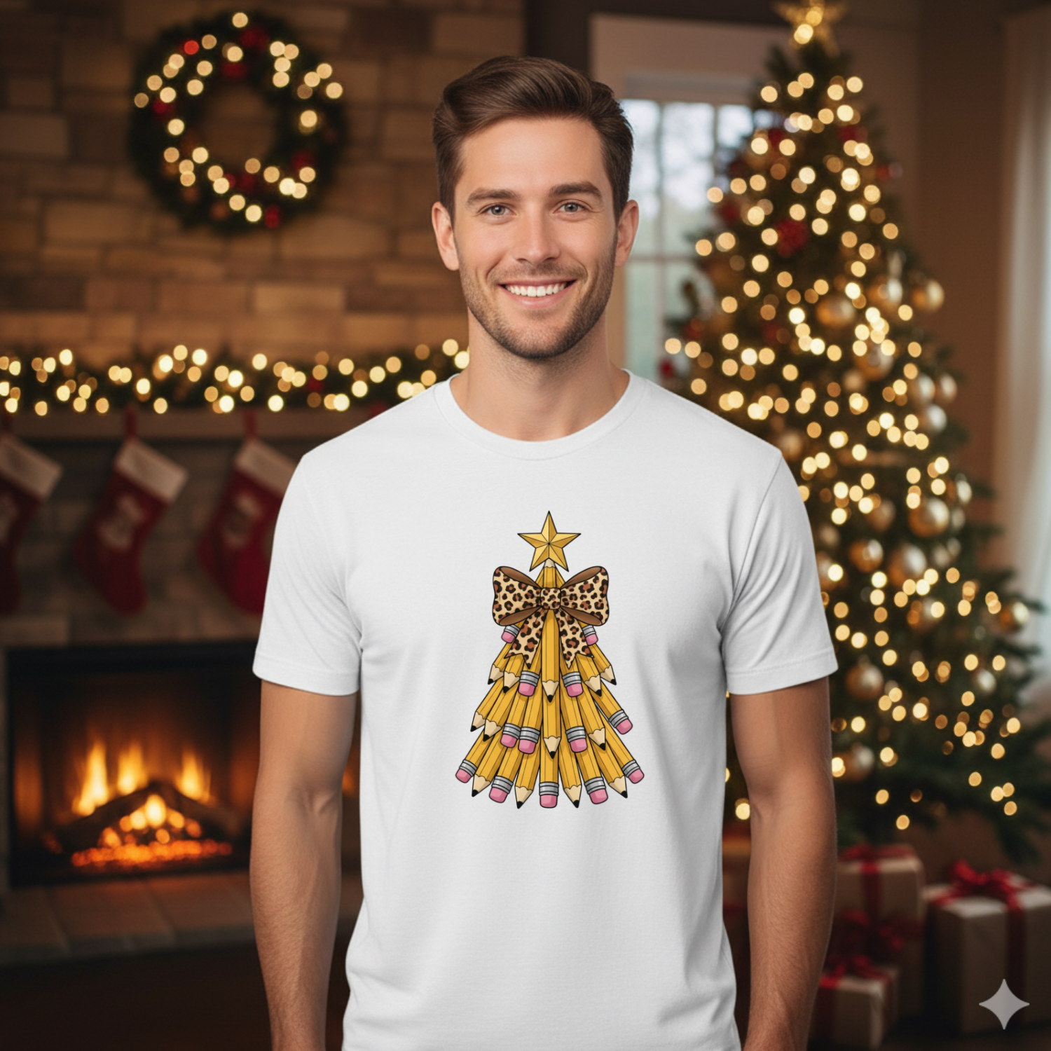 Holiday Shirts for Teachers – Pencil tree - Funny & Festive Christmas Collection
