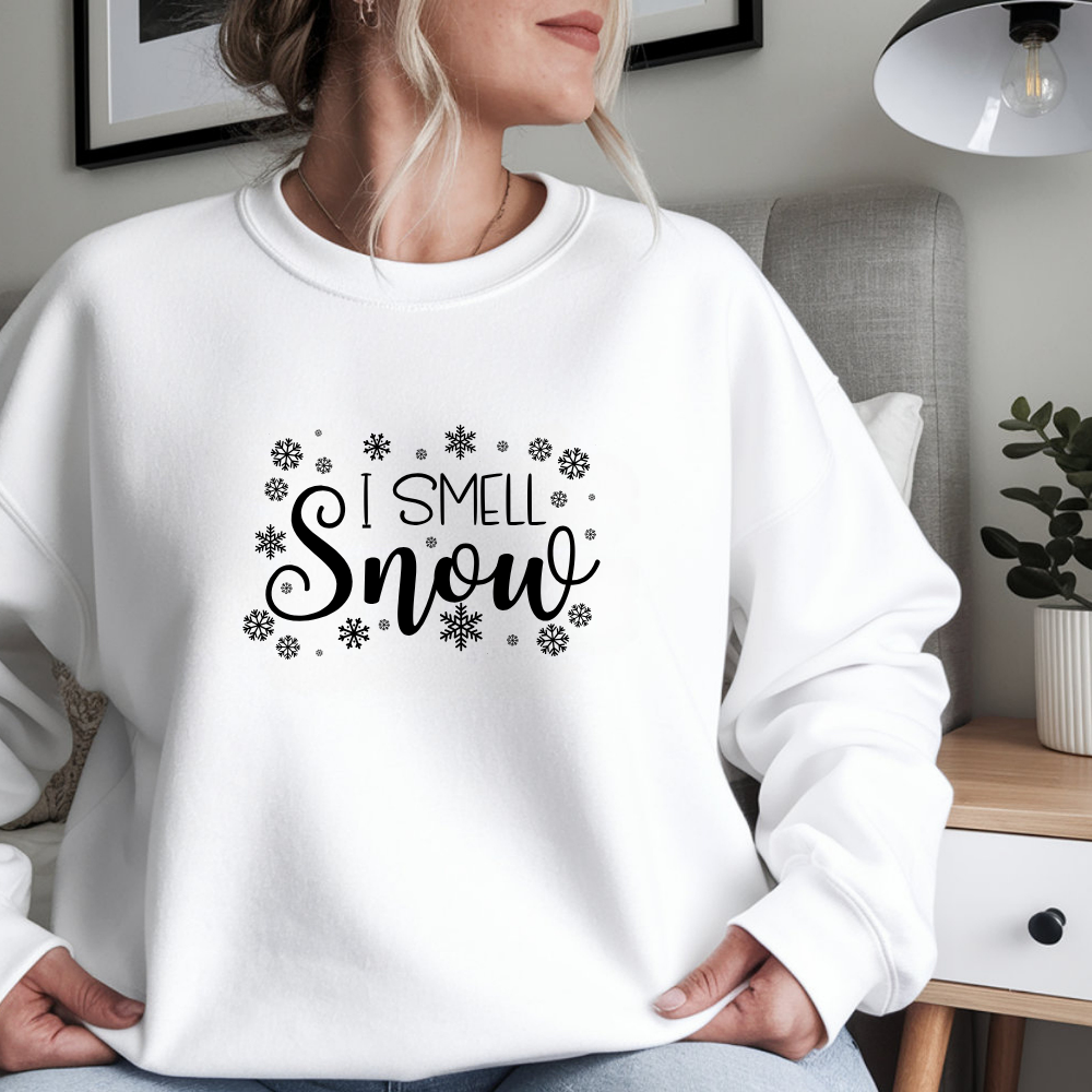 Gilmore Girls “I Smell Snow” T-Shirt, Sweatshirt, or Hoodie | Cozy Winter Apparel | Lorelai & Rory Fan Gift | Stars Hollow Holiday Outfit