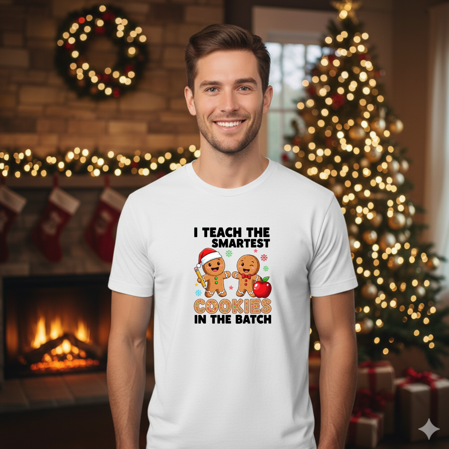 Holiday Shirts for Teachers – I Teach the Smartest cookies in the batch - Funny & Festive Christmas Collection