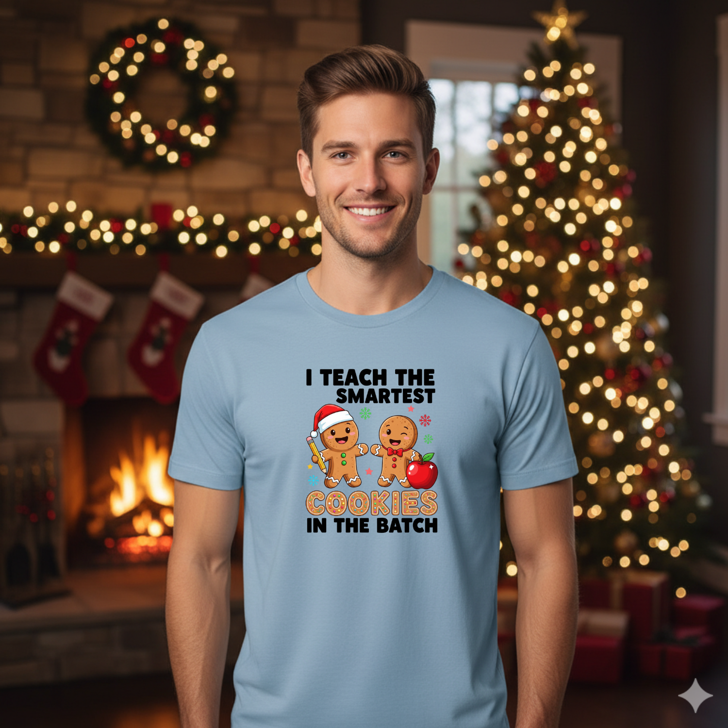 Holiday Shirts for Teachers – I Teach the Smartest cookies in the batch - Funny & Festive Christmas Collection