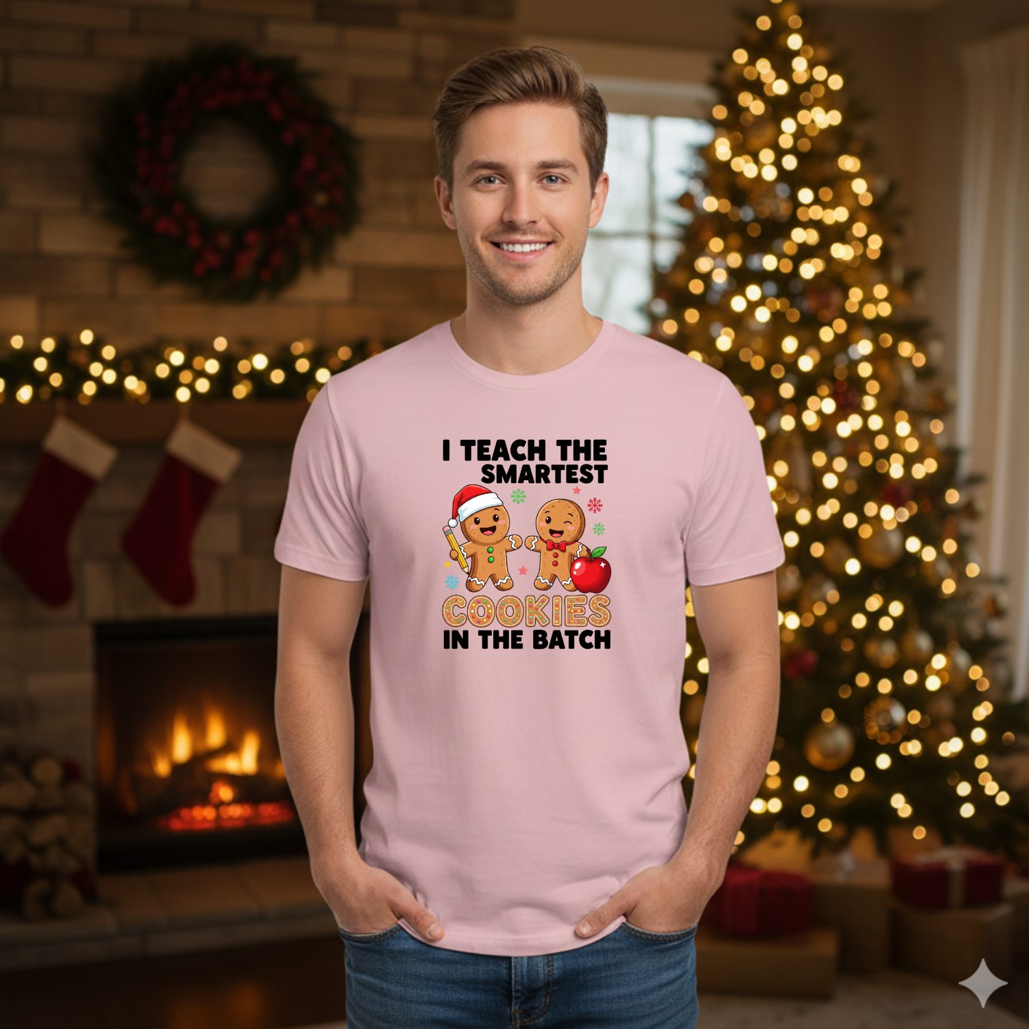 Holiday Shirts for Teachers – I Teach the Smartest cookies in the batch - Funny & Festive Christmas Collection