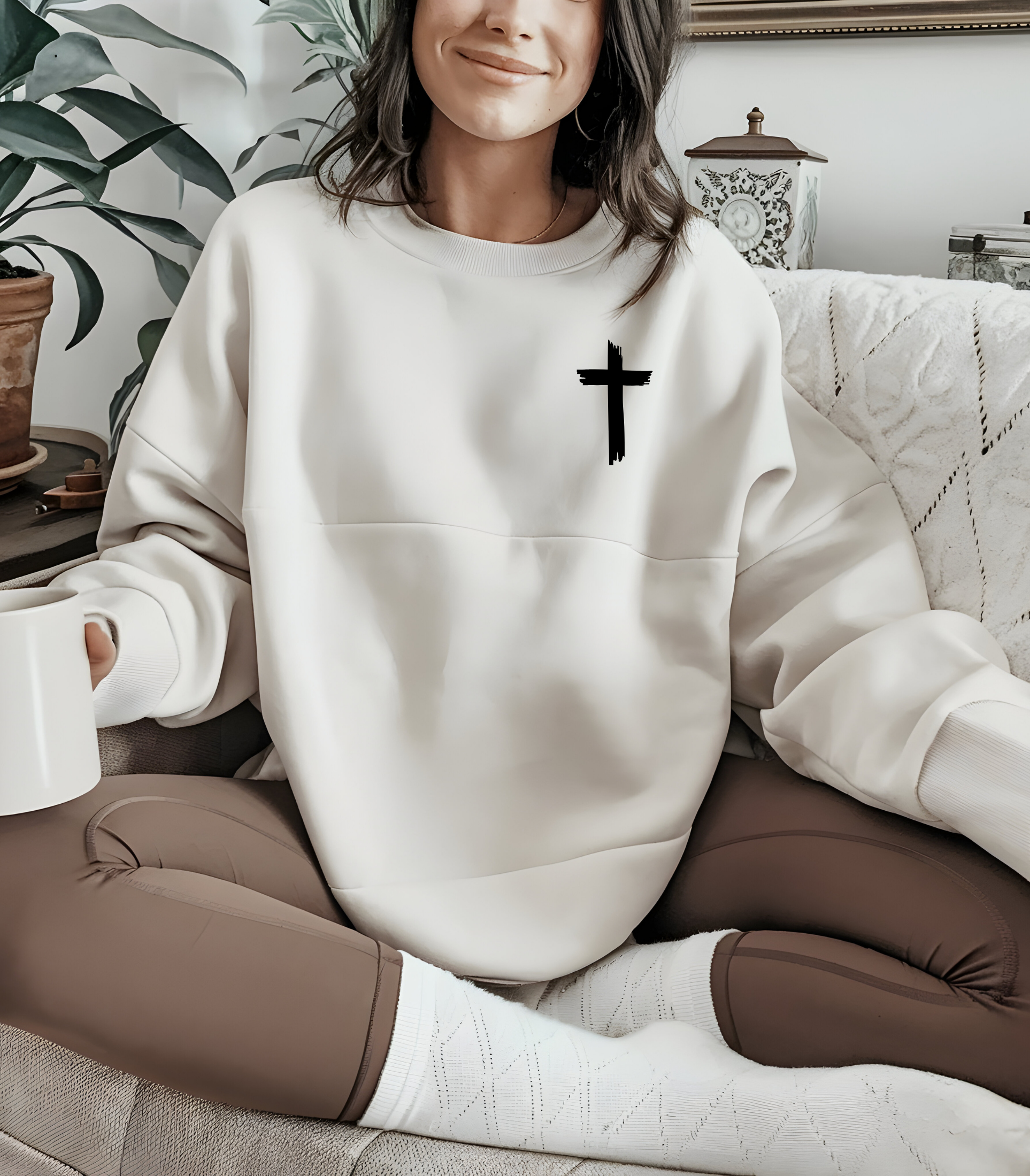 Christian t-shirt/sweatshirt/hoodie – Cross & “Jesus The Way The Truth The Life” Graphic | Powerful Faith-Based Apparel | Unisex Religious Apparel | Inspirational Christian Gift for Men & Women