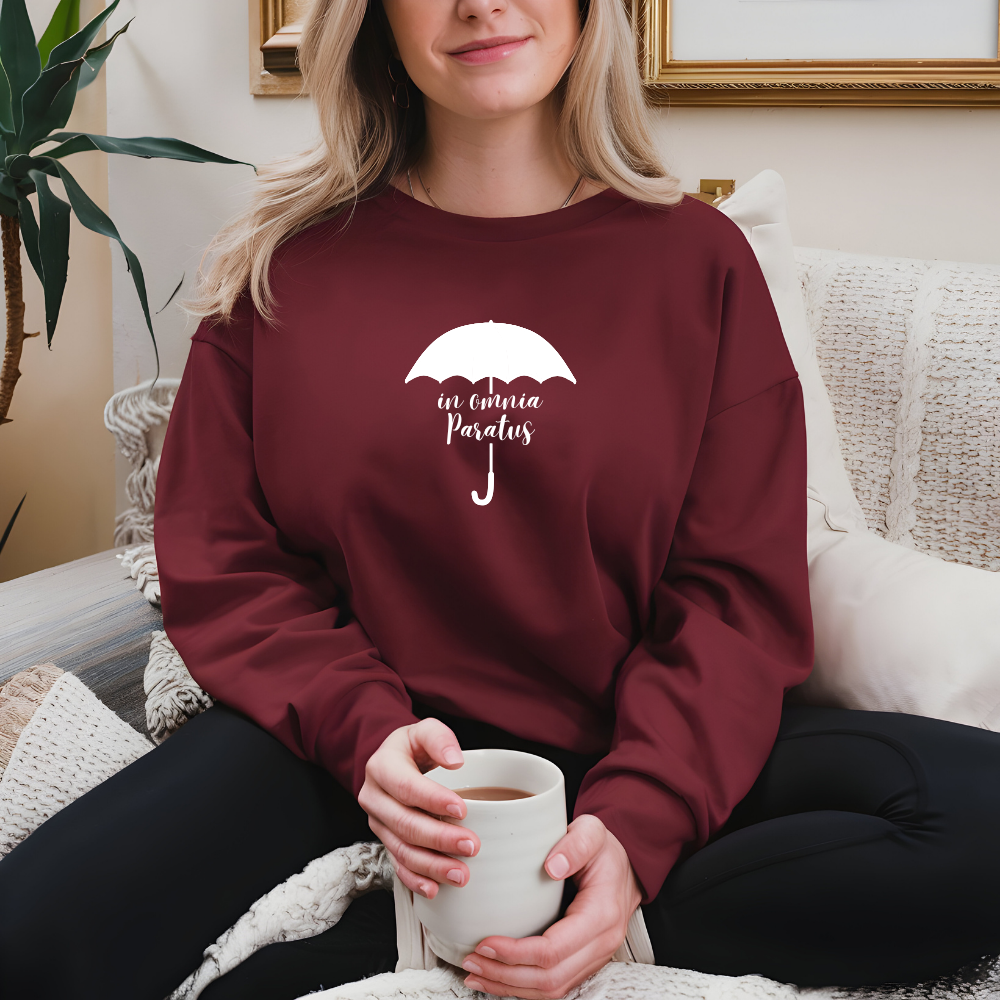 Gilmore Girls “In Omnia Paratus” T-Shirt, Sweatshirt, or Hoodie | Life and Death Brigade Apparel | Cozy Stars Hollow Gift for Rory & Logan Fans