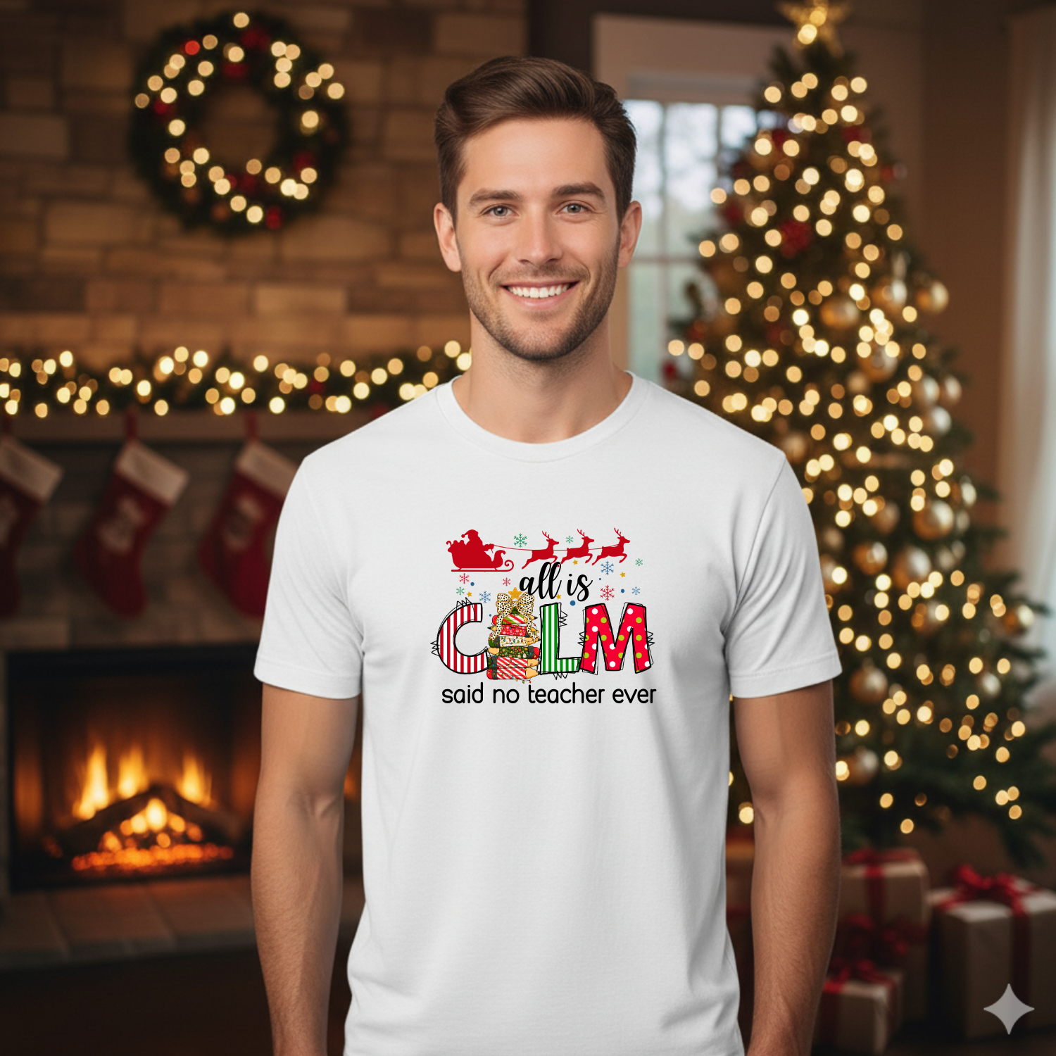 Holiday Shirts for Teachers – All is calm - Funny & Festive Christmas Collection