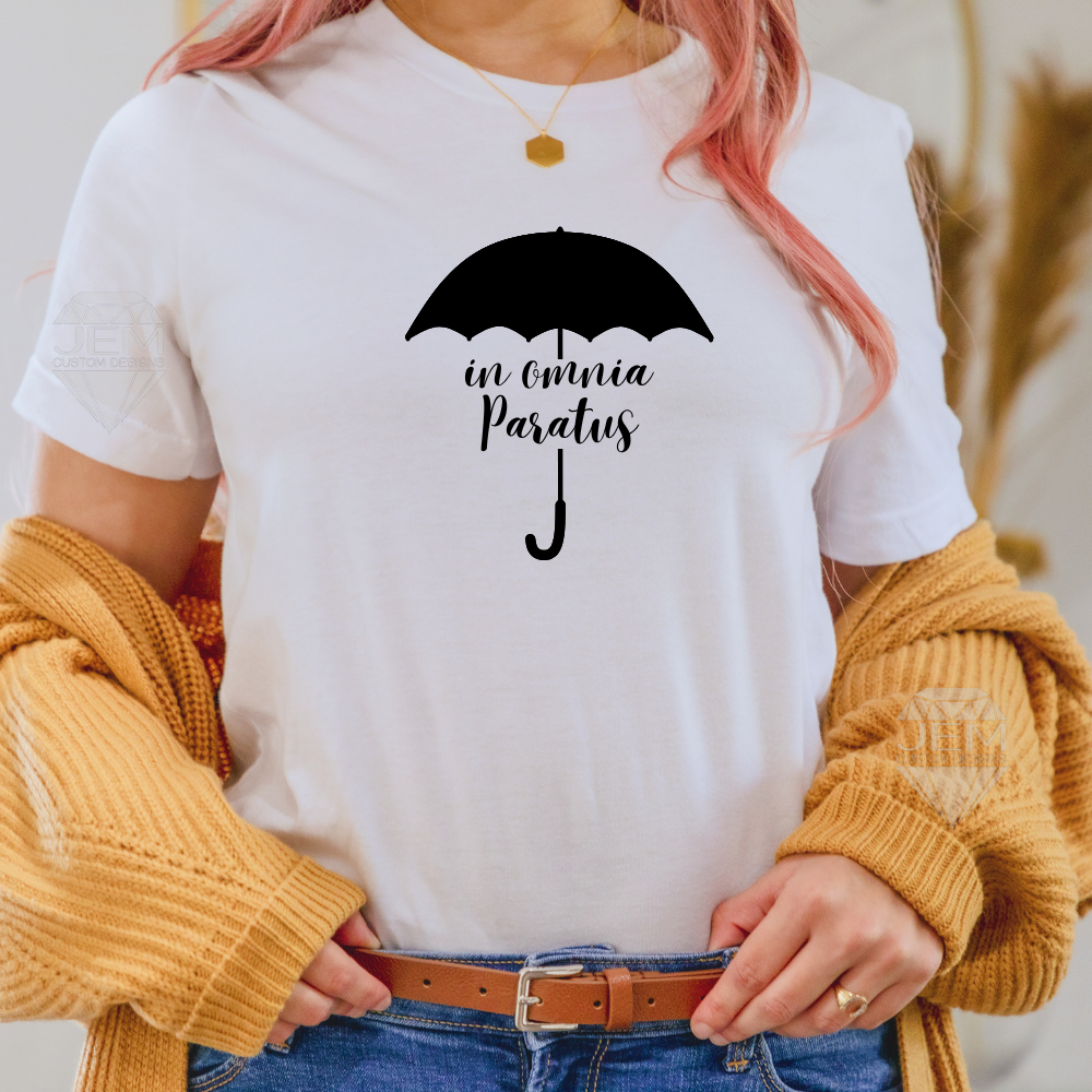 Gilmore Girls “In Omnia Paratus” T-Shirt, Sweatshirt, or Hoodie | Life and Death Brigade Apparel | Cozy Stars Hollow Gift for Rory & Logan Fans