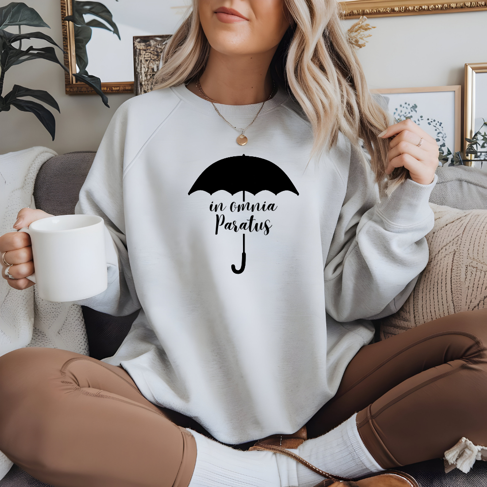 Gilmore Girls “In Omnia Paratus” T-Shirt, Sweatshirt, or Hoodie | Life and Death Brigade Apparel | Cozy Stars Hollow Gift for Rory & Logan Fans