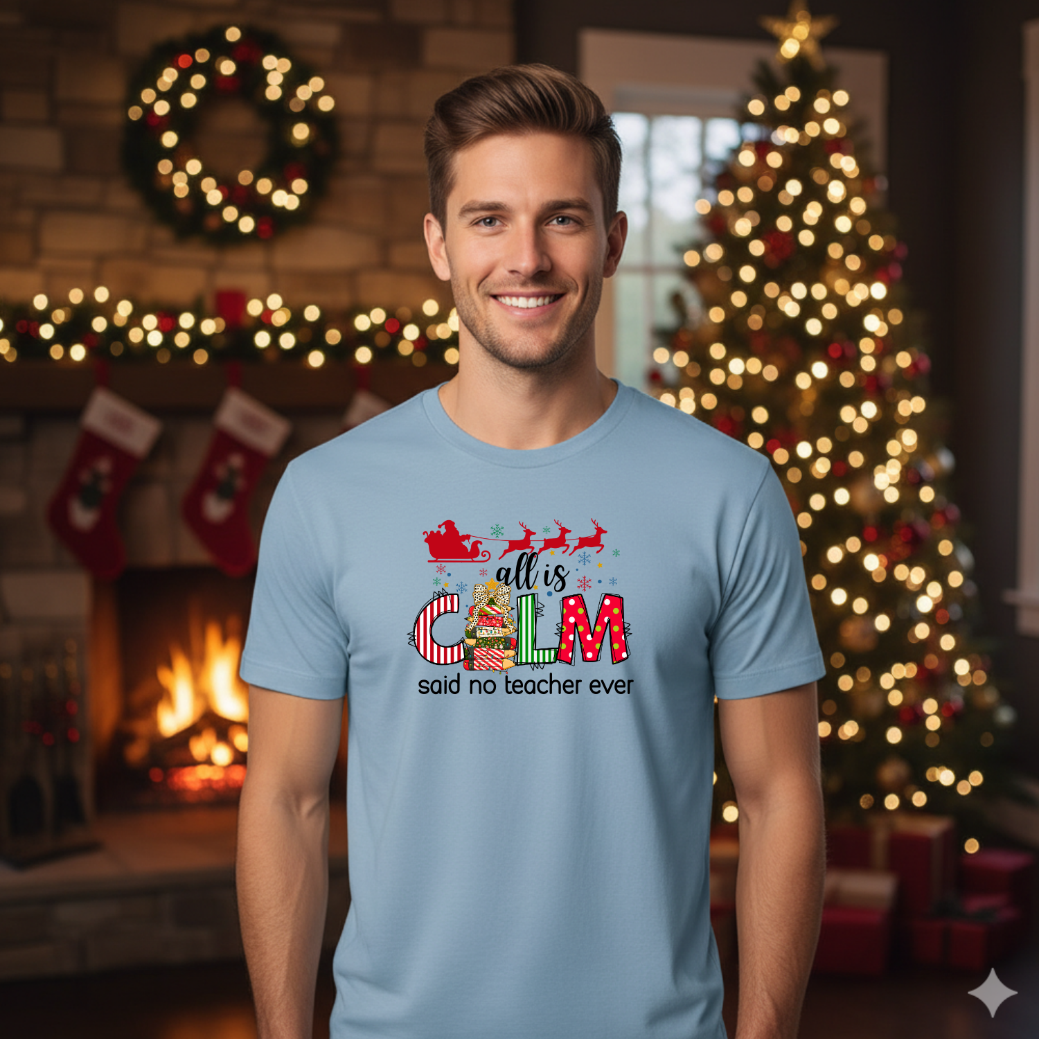 Holiday Shirts for Teachers – All is calm - Funny & Festive Christmas Collection