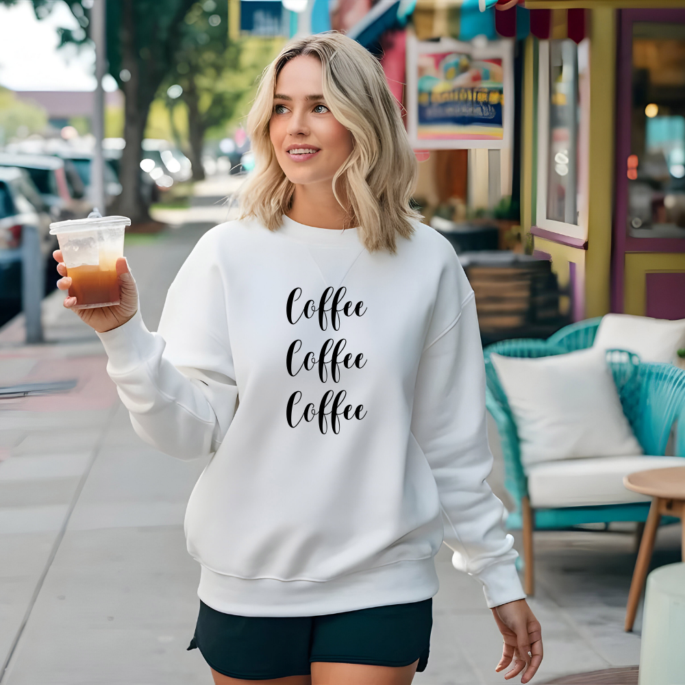 Gilmore Girls “Coffee Coffee Coffee” T-Shirt, Sweatshirt, or Hoodie | Cozy Stars Hollow Apparel for Coffee Lovers | Rory & Lorelai Gift