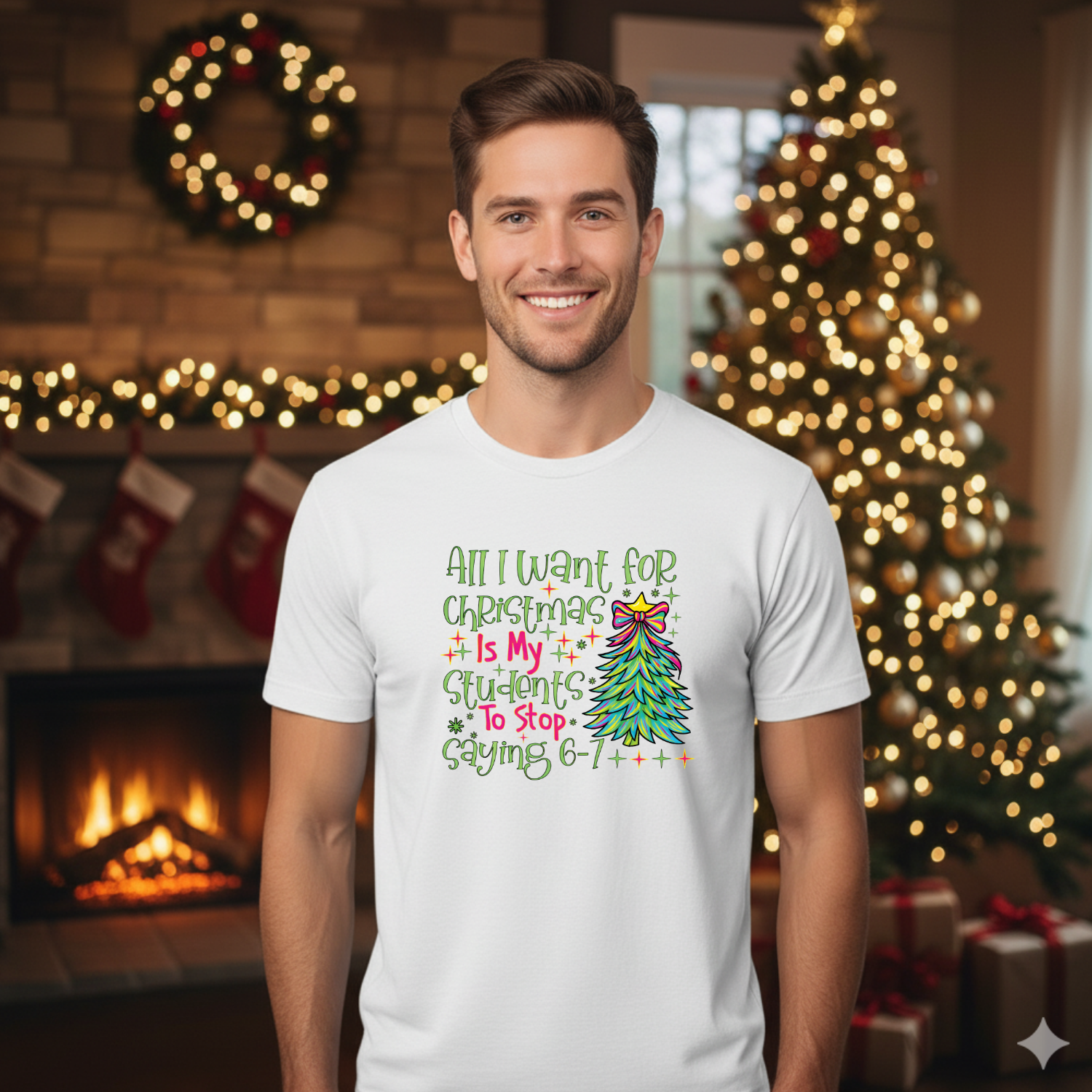 Holiday Shirts for Teachers – All I want 6-7 Shirt - Funny & Festive Christmas Collection