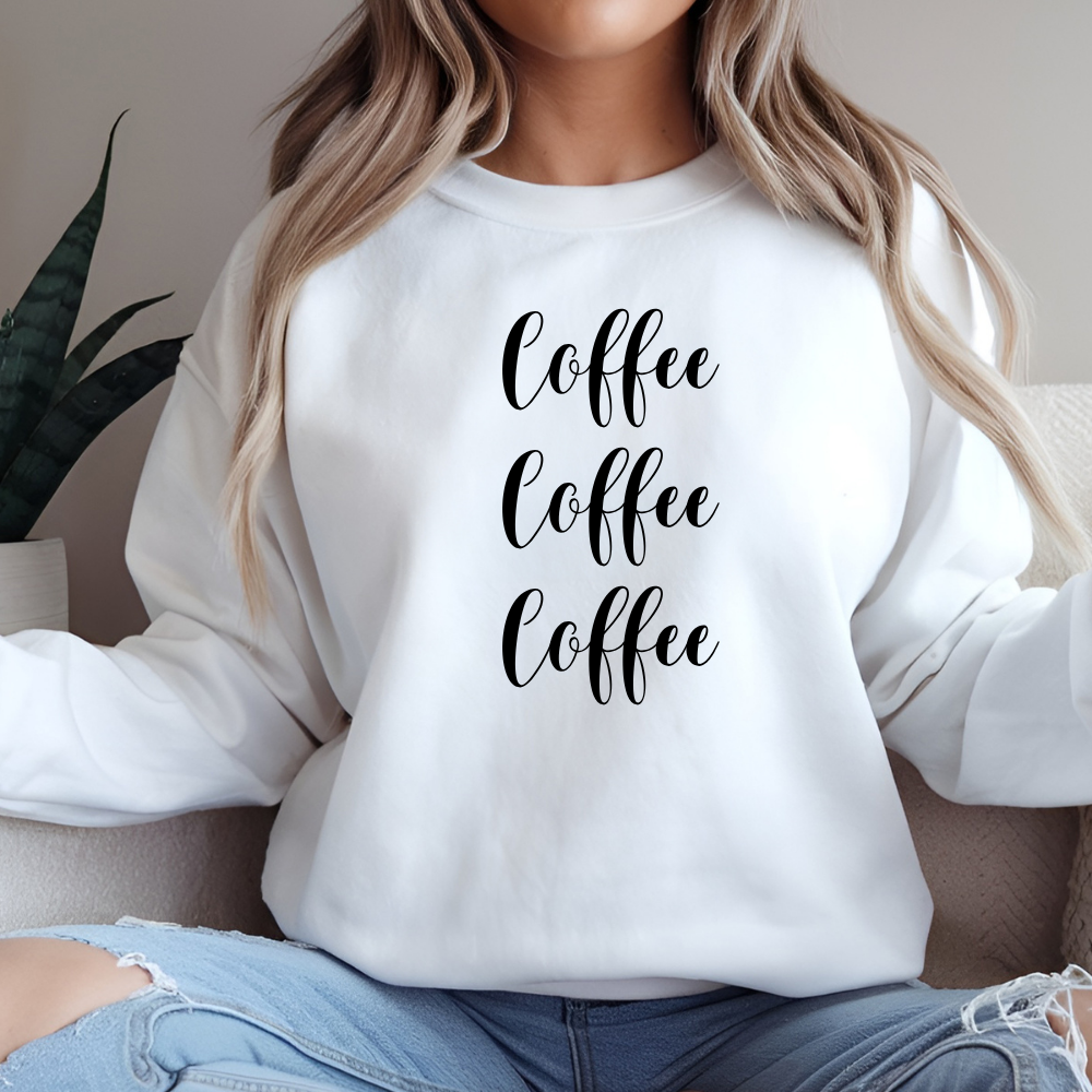 Gilmore Girls “Coffee Coffee Coffee” T-Shirt, Sweatshirt, or Hoodie | Cozy Stars Hollow Apparel for Coffee Lovers | Rory & Lorelai Gift
