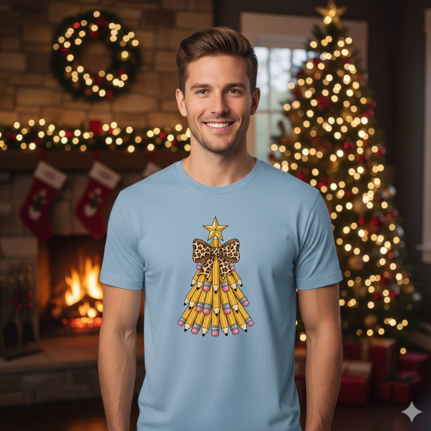 Holiday Shirts for Teachers – Pencil tree - Funny & Festive Christmas Collection